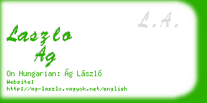laszlo ag business card